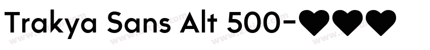 Trakya Sans Alt 500字体转换